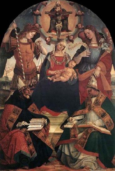 Luca Signorelli The Trinity, the Virgin and Two Saints China oil painting art